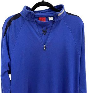 Spyder Men’s Half Zip Wind Protector Fleece Stretch Pullover Size Medium
